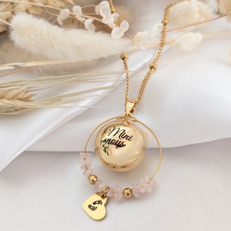 Bola de grossesse quartz gravure