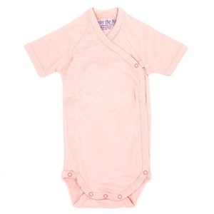 Body bébé en coton bio - rose pâle