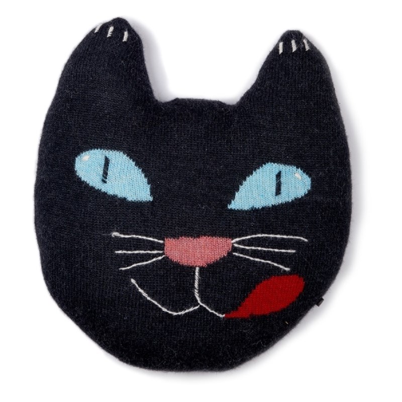 Coussin chat en alpaga