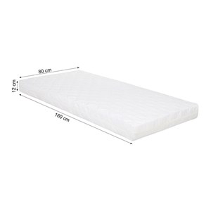 Lit enfant 80x160 gris cabane matelas