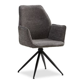 Chaise oeuf moderne chenille gris