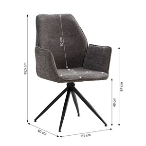 Chaise oeuf moderne chenille gris