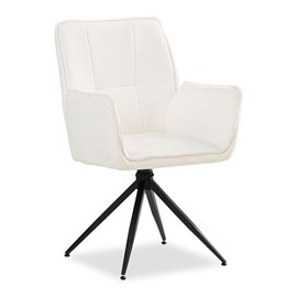 Chaise oeuf moderne chenille blanc