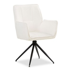 Chaise oeuf moderne chenille blanc