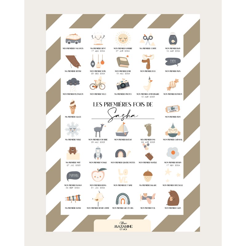 Affiche mes premières fois à tamponner