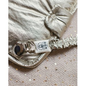 Attache tétine doré