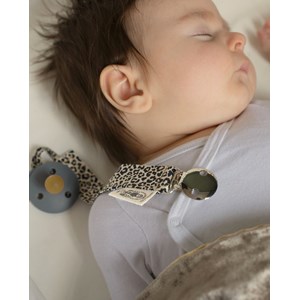Attache tétine léopard