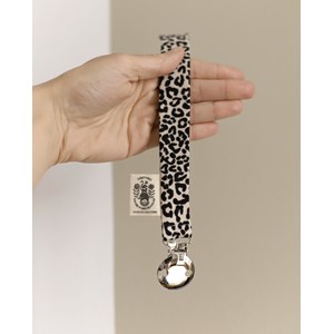 Attache tétine léopard