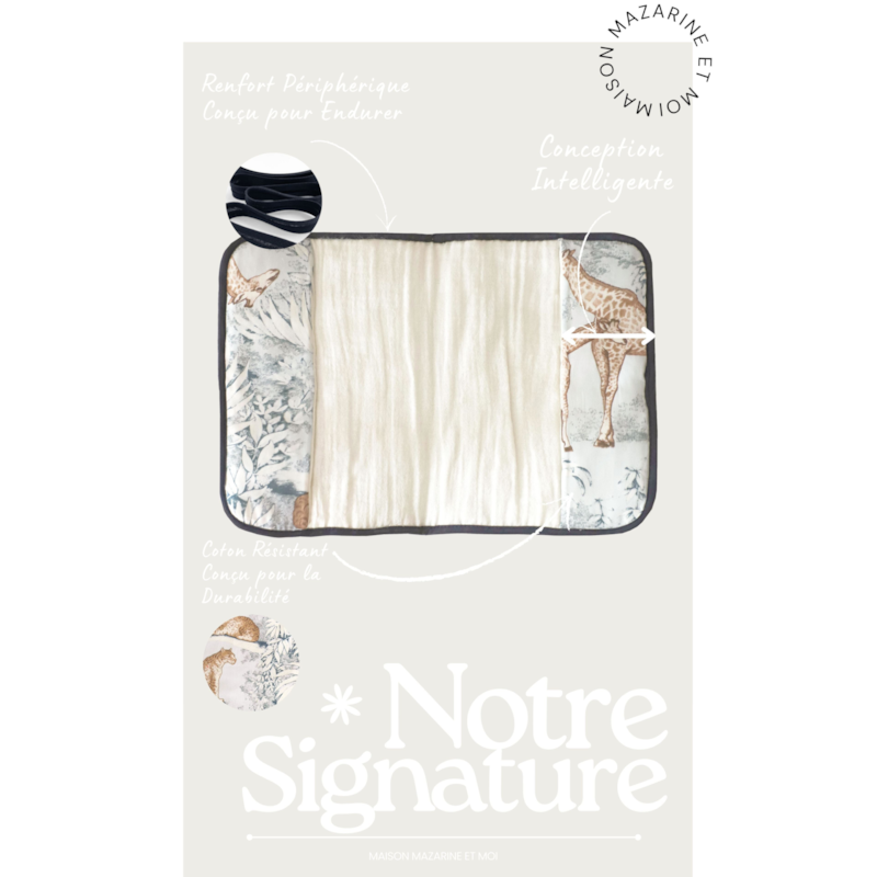 Protège-carnet de santé bébé jungle (Maison Mazarine Et Moi) - Image 1
