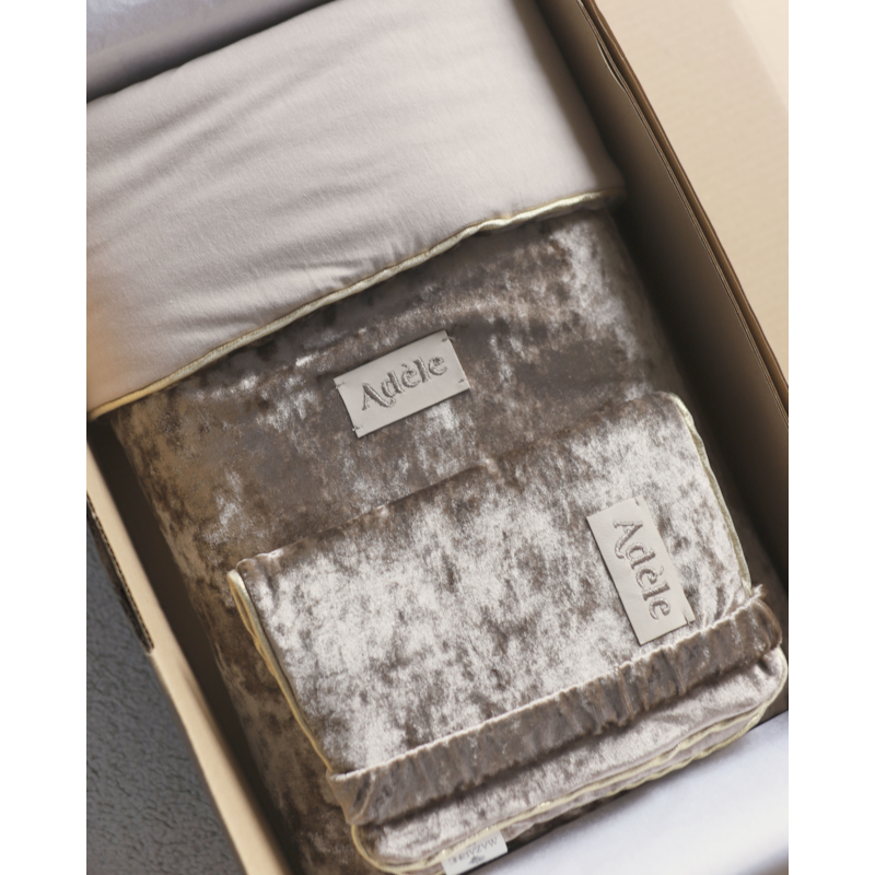 Protège-carnet de santé bébé velours (Maison Mazarine Et Moi) - Image 2