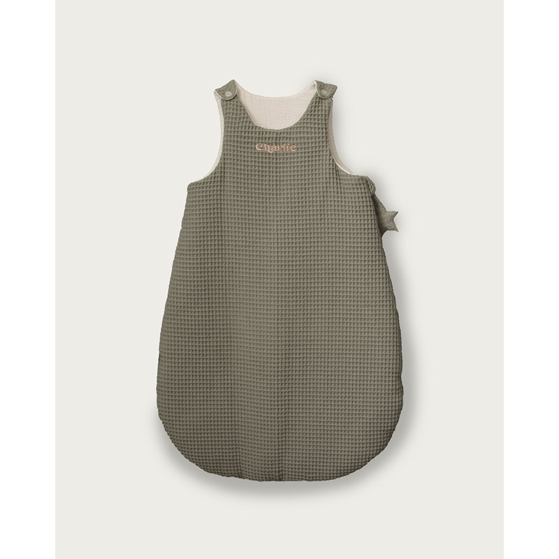 Gigoteuse mi-saison nid d'abeille kaki