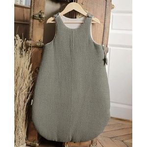 Gigoteuse mi-saison nid d'abeille kaki