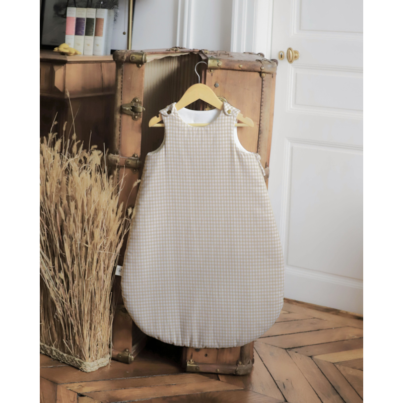 Gigoteuse vichy beige (Maison Mazarine Et Moi) - Image 1