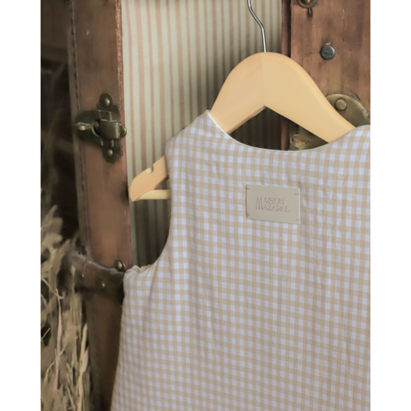 Gigoteuse vichy beige (Maison Mazarine Et Moi) - Image 2