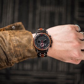 Montre bois homme stryker