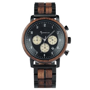 Montre bois noir nomadis