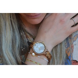 Montre bois zébrano venissia