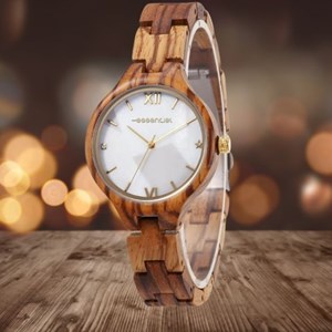 Montre bois zébrano venissia