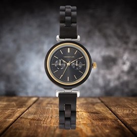 Montre femme en ebène maya