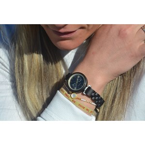 Montre femme en ebène maya