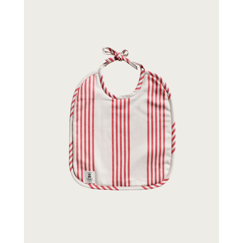 Bavoir+double+face+eponge+à+rayures
