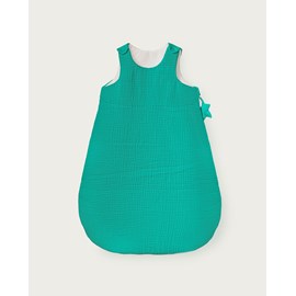 Gigoteuse bébé gaze de coton émeraude