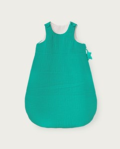 Gigoteuse bébé gaze de coton émeraude