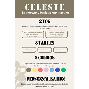 Gigoteuse bébé gaze de coton émeraude