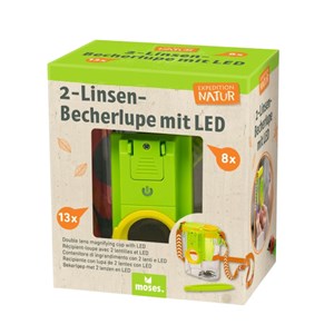 Boîte loupe avec 2 lentilles et lumières