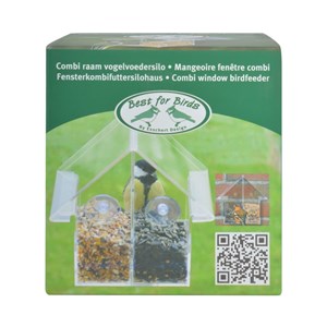 Mangeoire double pour fenêtre