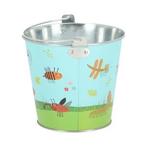 Seau de jardin motif insectes