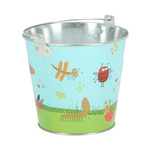 Seau de jardin motif insectes