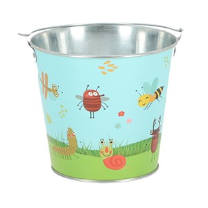 Seau de jardin motif insectes