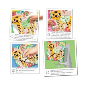 Pochoirs motifs - couleurs de la jungle