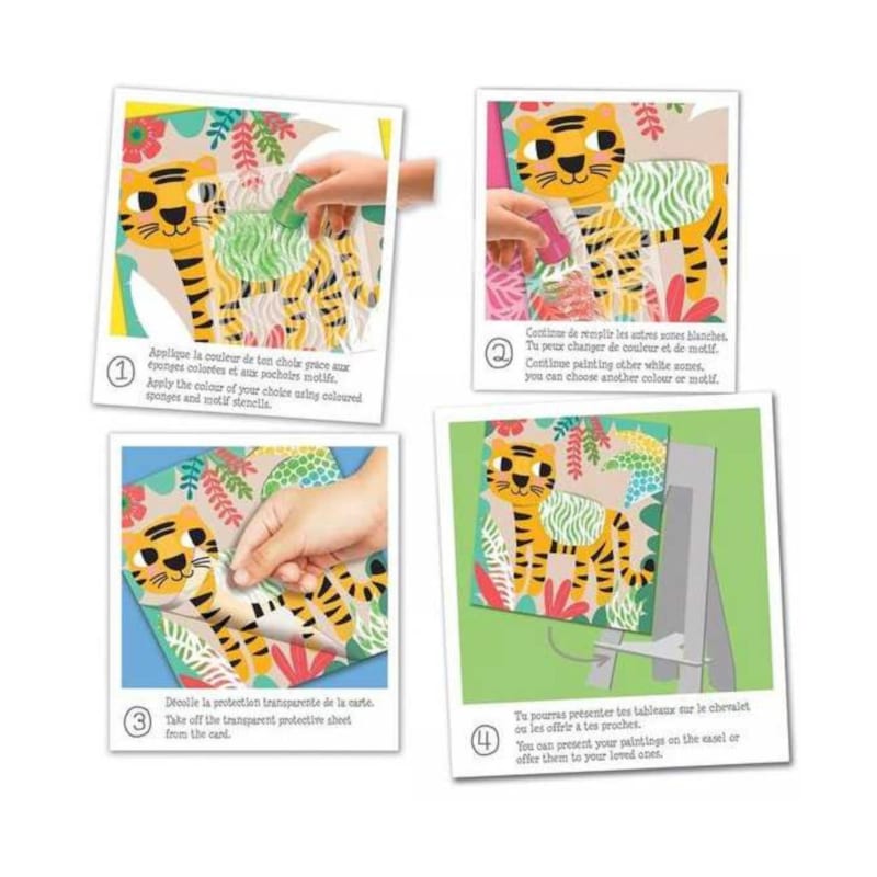 Pochoirs motifs - couleurs de la jungle (Crea Lign) - Image 2