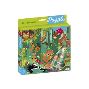 Les animaux - puzzle 12 pièces