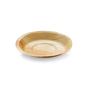 Assiettes jetables rondes en palmier - l