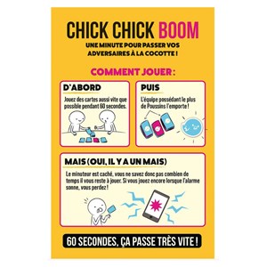 Chick chick boom - jeu de carte