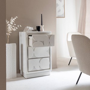 Commode mdf blanc