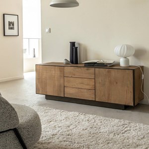 Meuble tv bois manguier métal