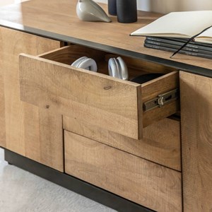 Meuble tv bois manguier métal