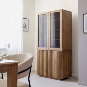 Vitrine bois manguier