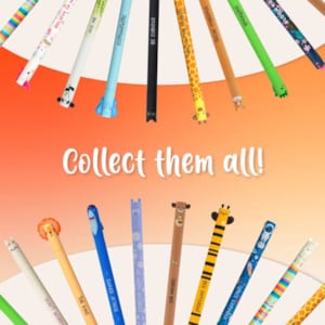 Lot De Stylos Gel Effaçables - Encre Thermosensible 0,7 Mm - Designs Animaux - Idéal école, Bureau, Cadeau