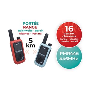 Talkie walkie rechargeable - portée 5 km