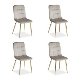 Lot 4 chaises oeuf - crème