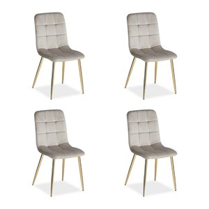 Lot 4 chaises oeuf - crème