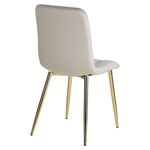Lot 4 chaises oeuf - crème