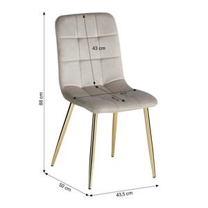 Lot 4 chaises oeuf - crème