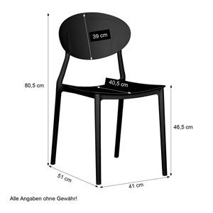 Lot 4 chaises de jardin camping noir