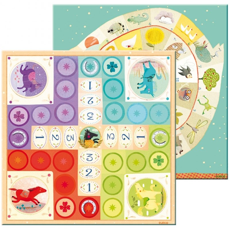 Jeu de l'oie et de petits chevaux